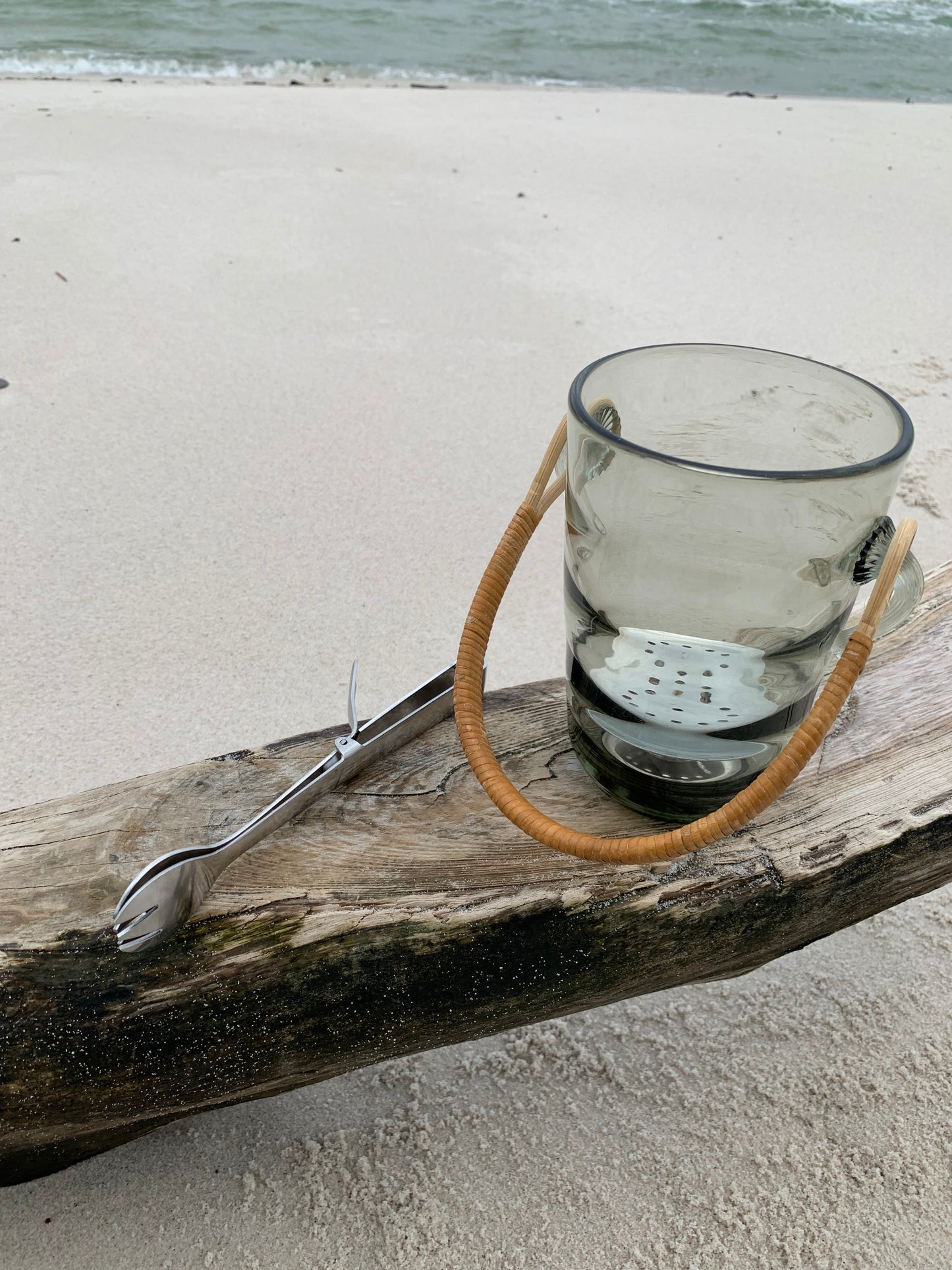 Holmegaard Eiskübel mit Zange und Bodengitter