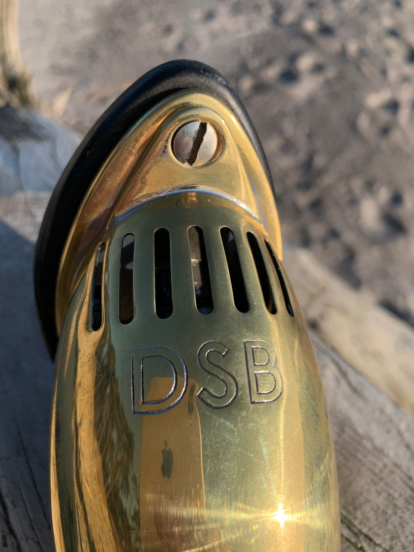 DSB-Lampe vom Schlafabteil - Messing
