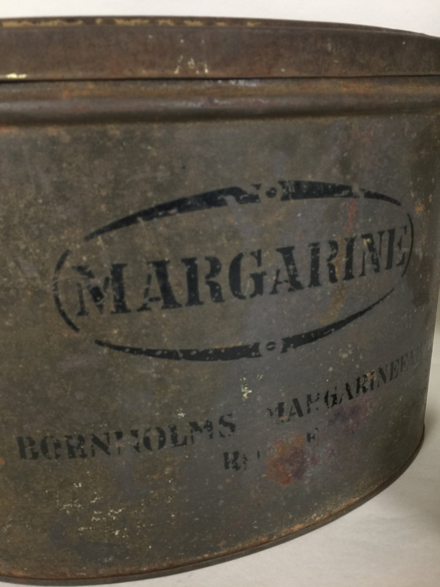 Margarinendose aus der Bornholmer Margarinefabrik