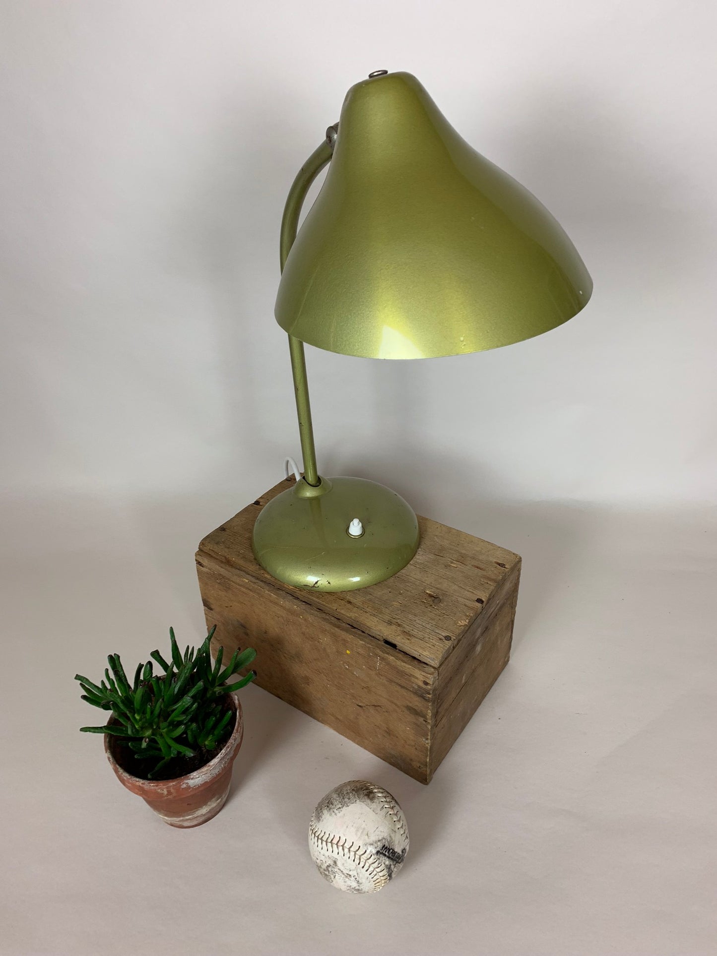 Vintage Lampe in Gold