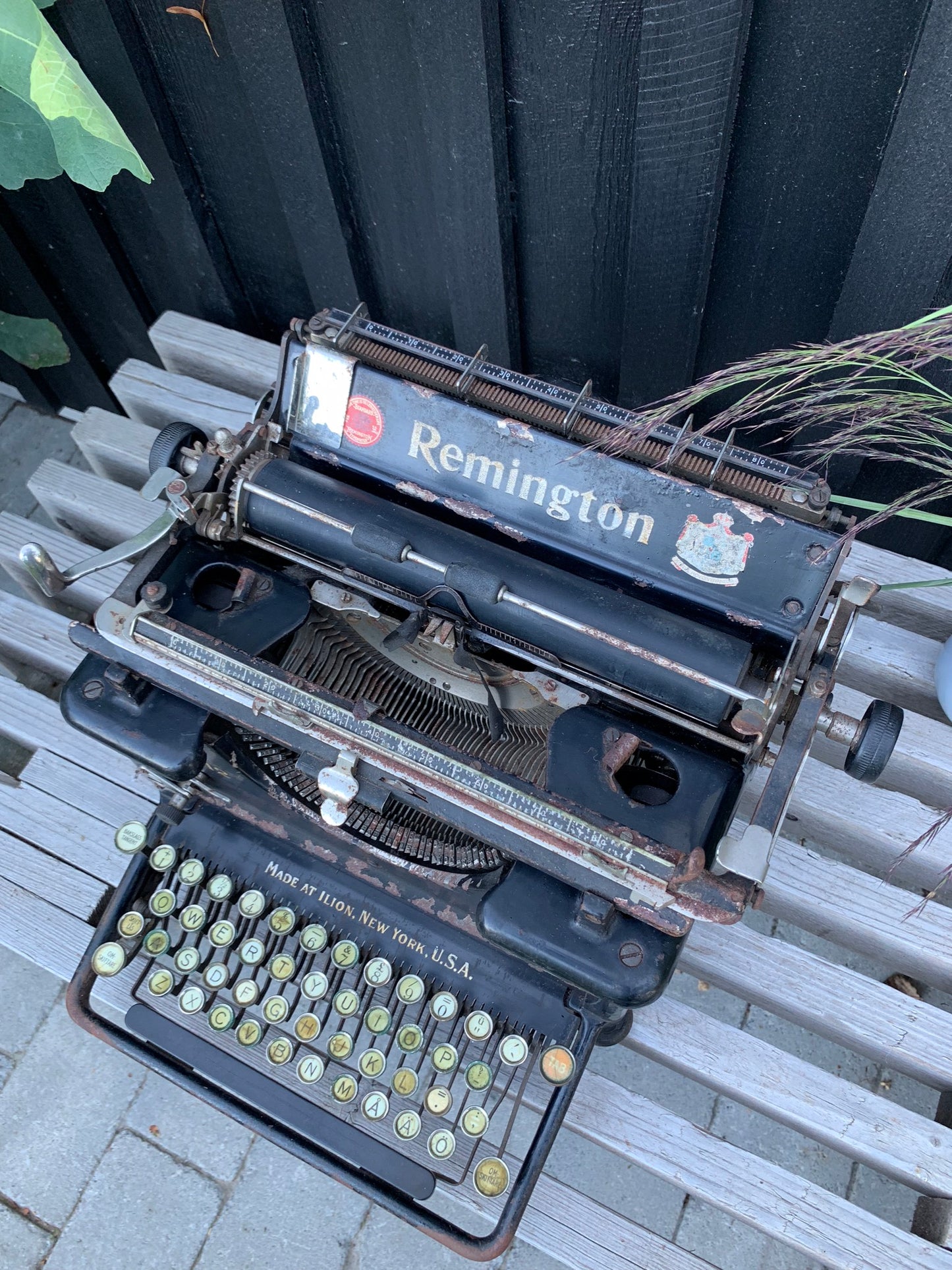 Remington Schreibmaschine mit schöner Patina