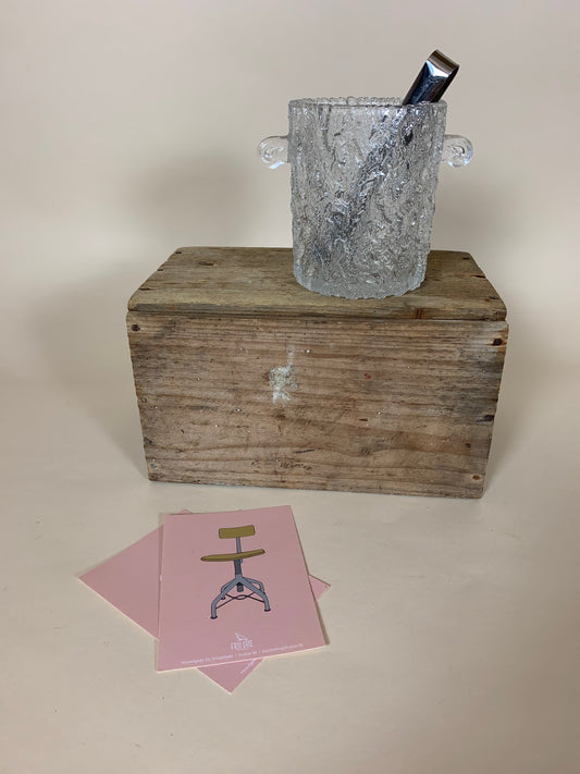 Eiskübel aus Glas mit Ohren