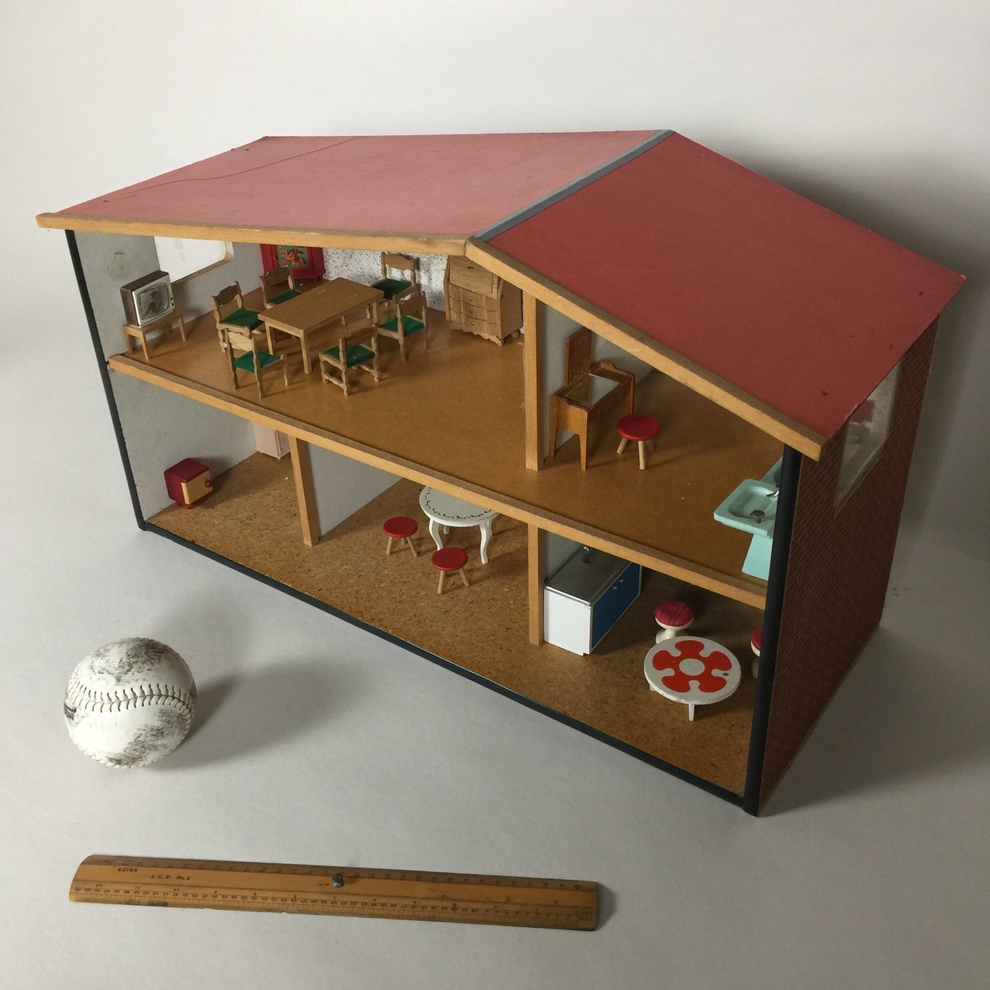 Puppenhaus von Lundby mit Möbeln