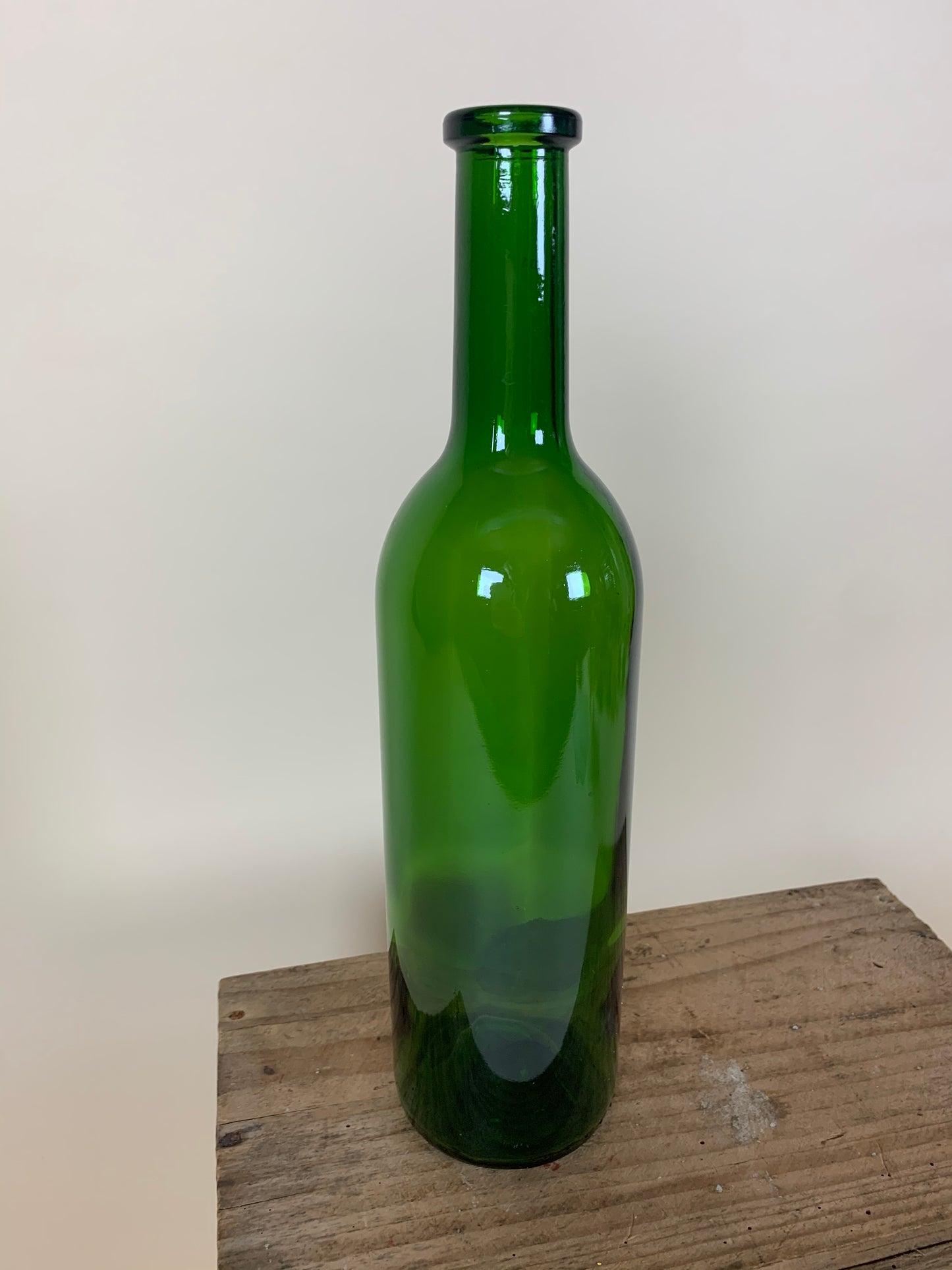 Grüne Glasflasche