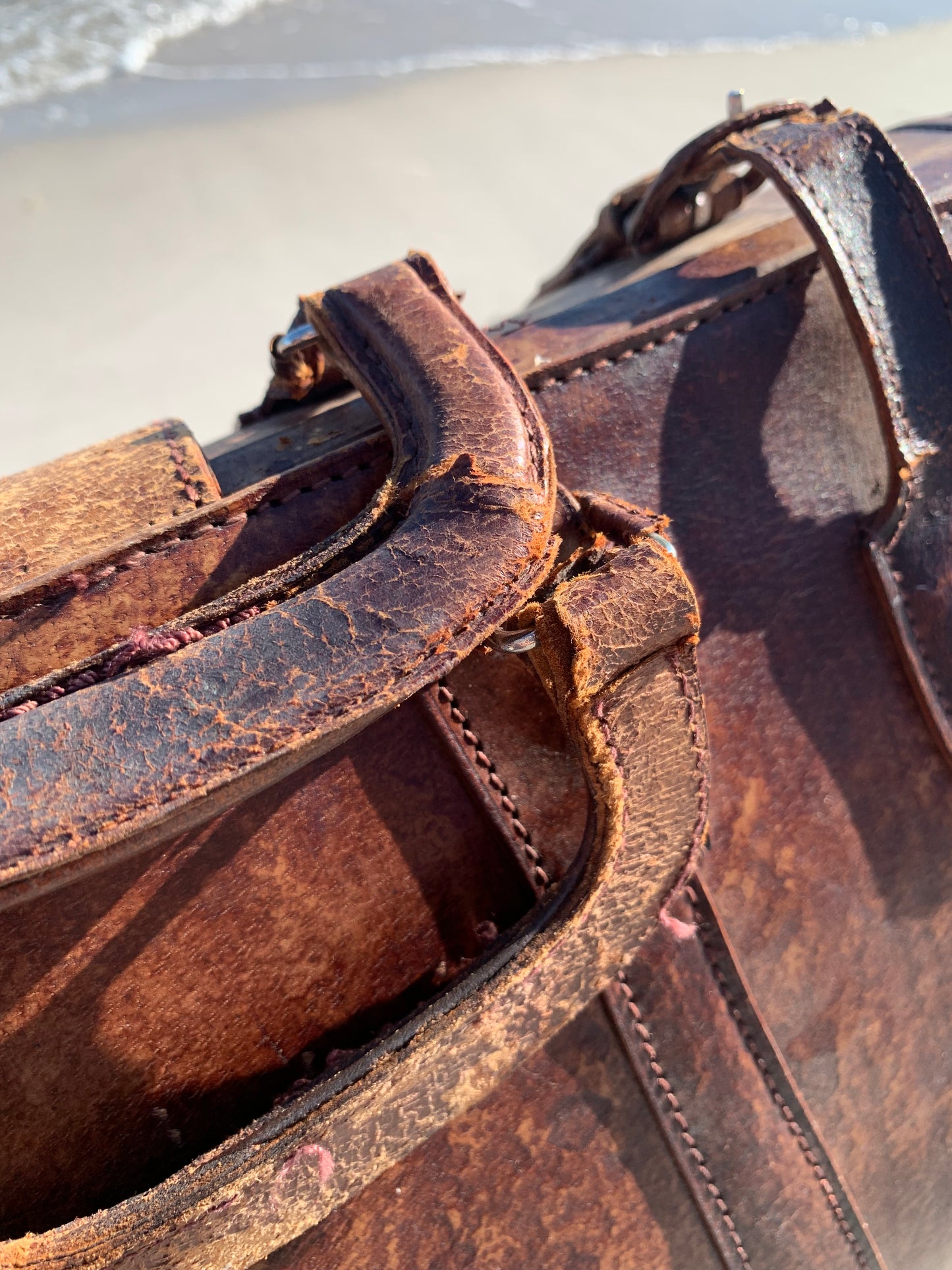 Alte Tasche mit Patina