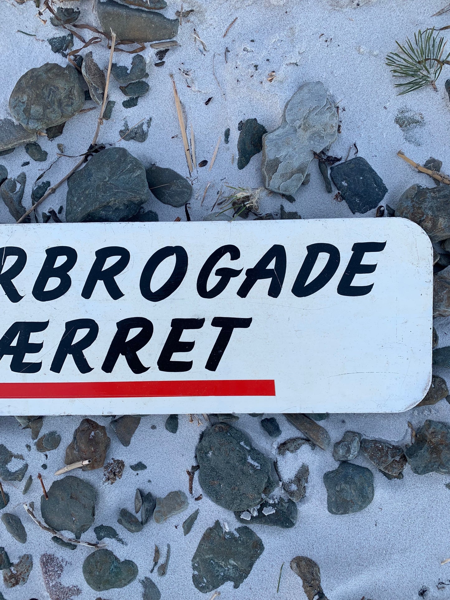 Schild - Østerbrogade geschlossen