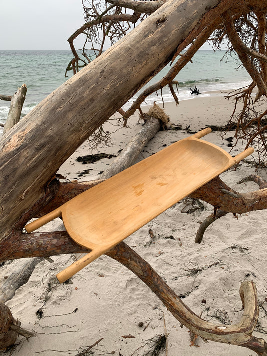 Große Fleischerschale aus Holz