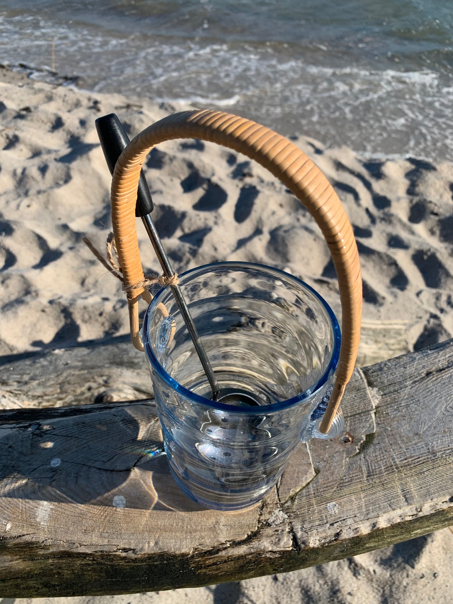 Holmegaard Eiskübel mit Bodengestell und Eisschaufel