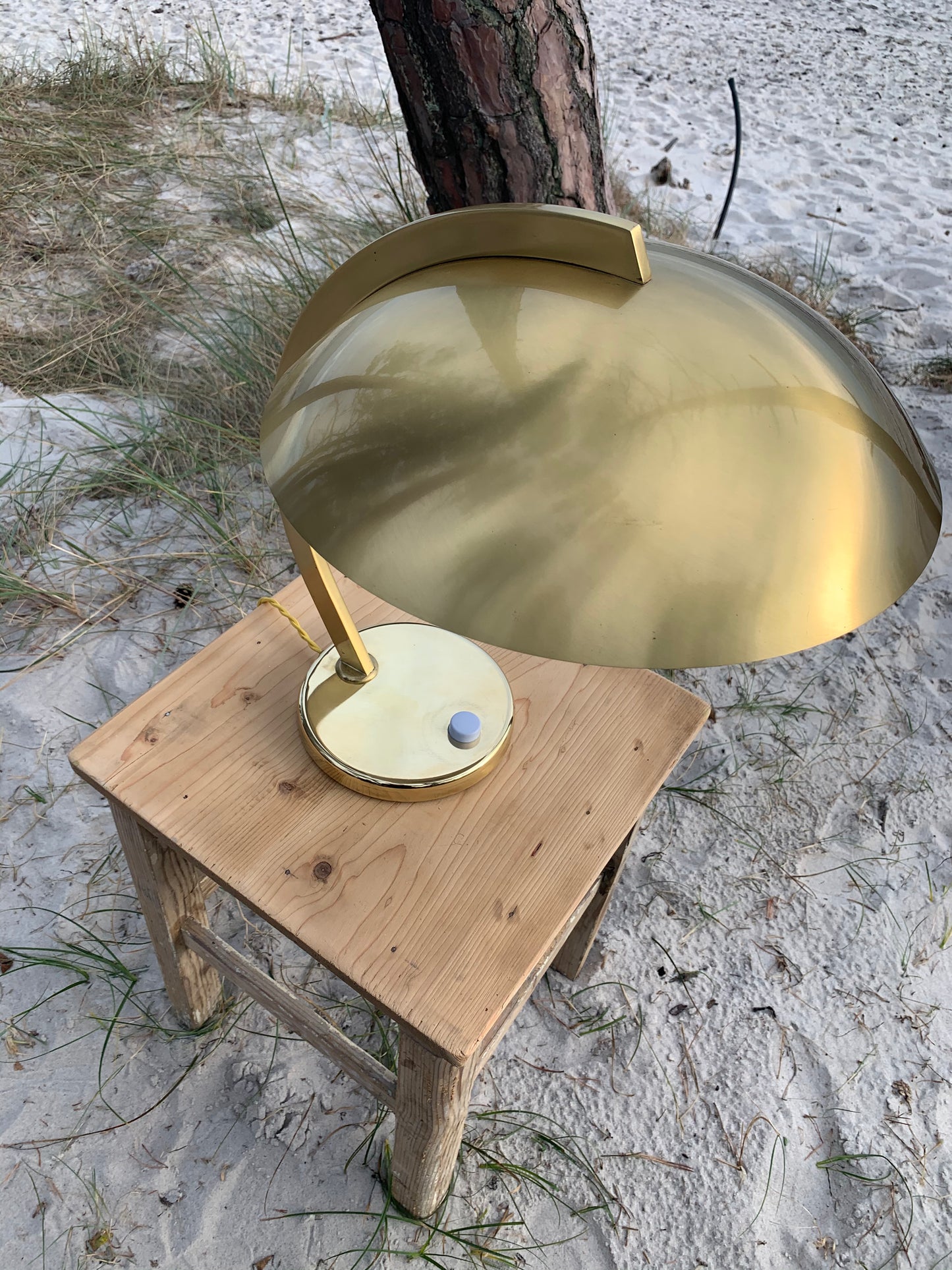 Egon Hillebrand Vintage Lampe aus Messing
