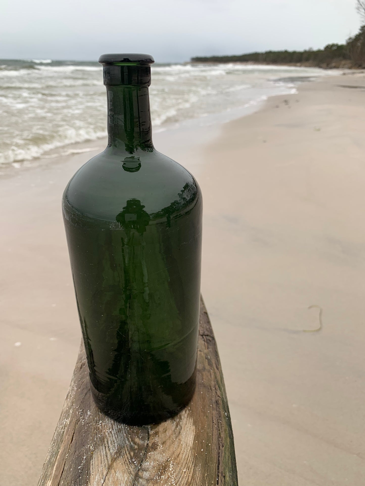 Alte grüne Flasche