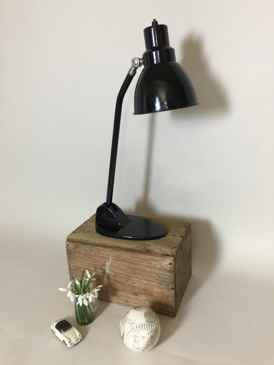 Schöne alte industrielle Vintage Jacobus-Lampe