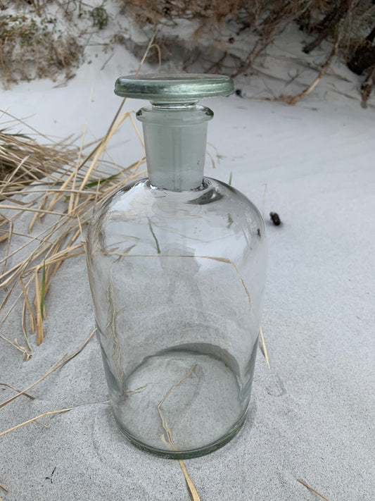 Apothekerflasche aus Klarglas