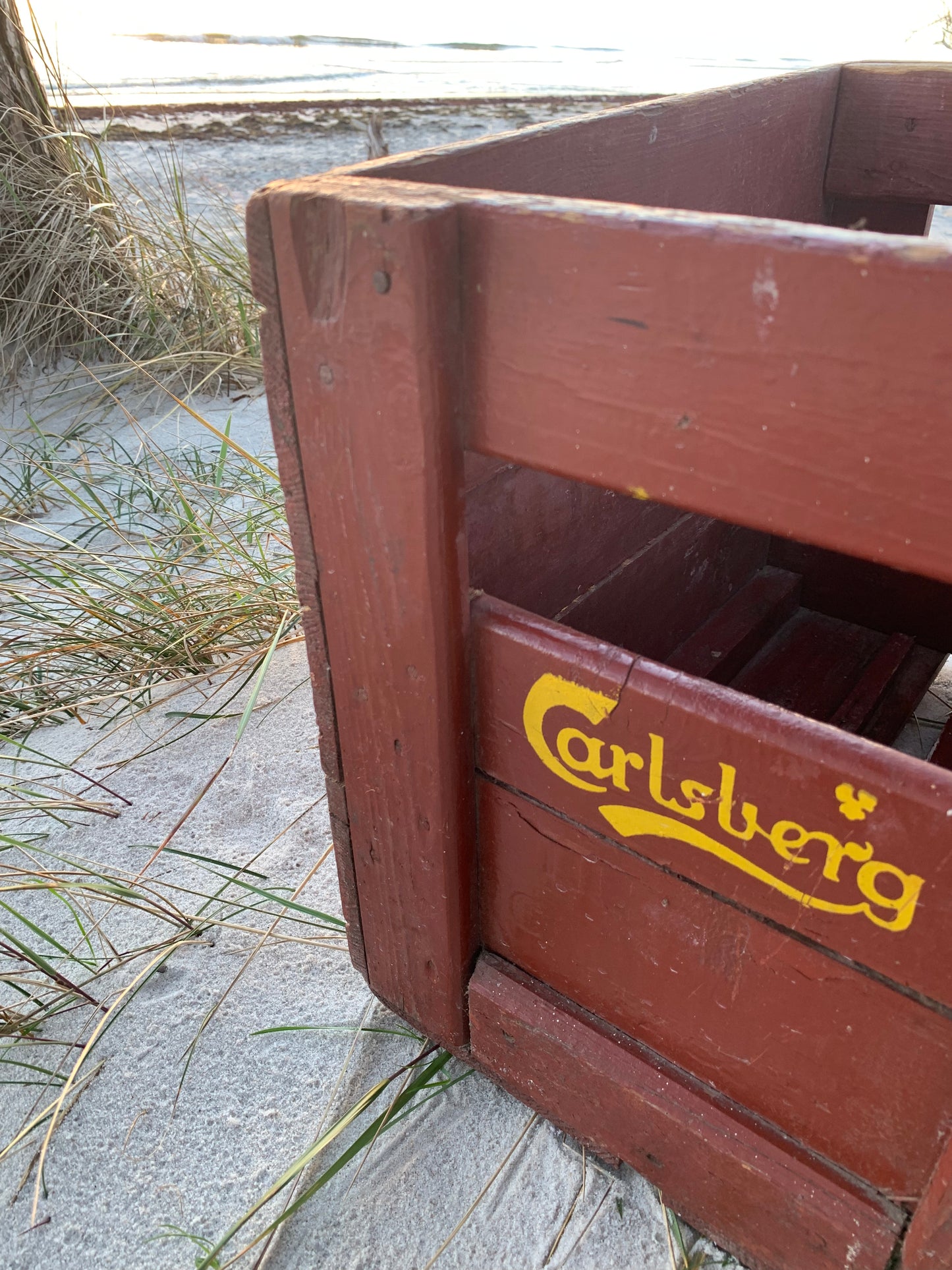 Alte Carlsberg-Bierkiste