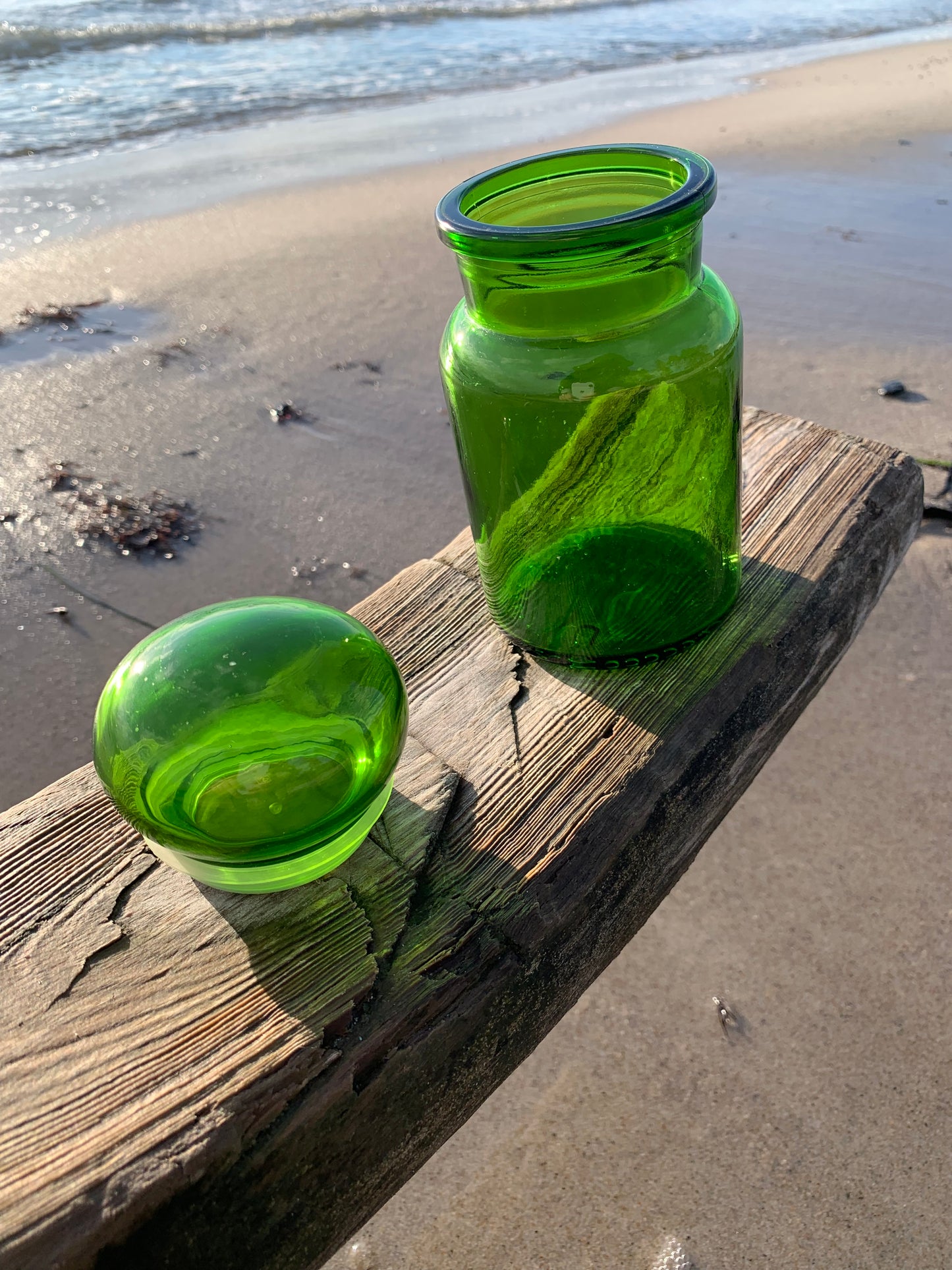 Belgisches Glas - Grün