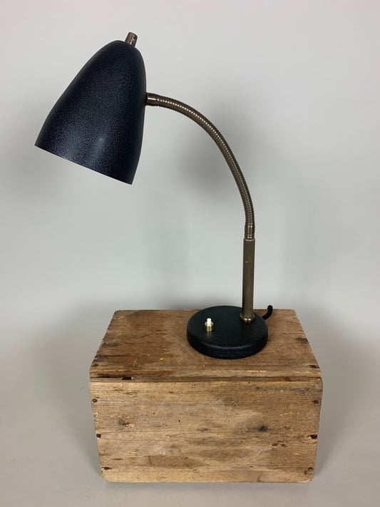 Vintage Lampe mit Flexarm - Schwarz