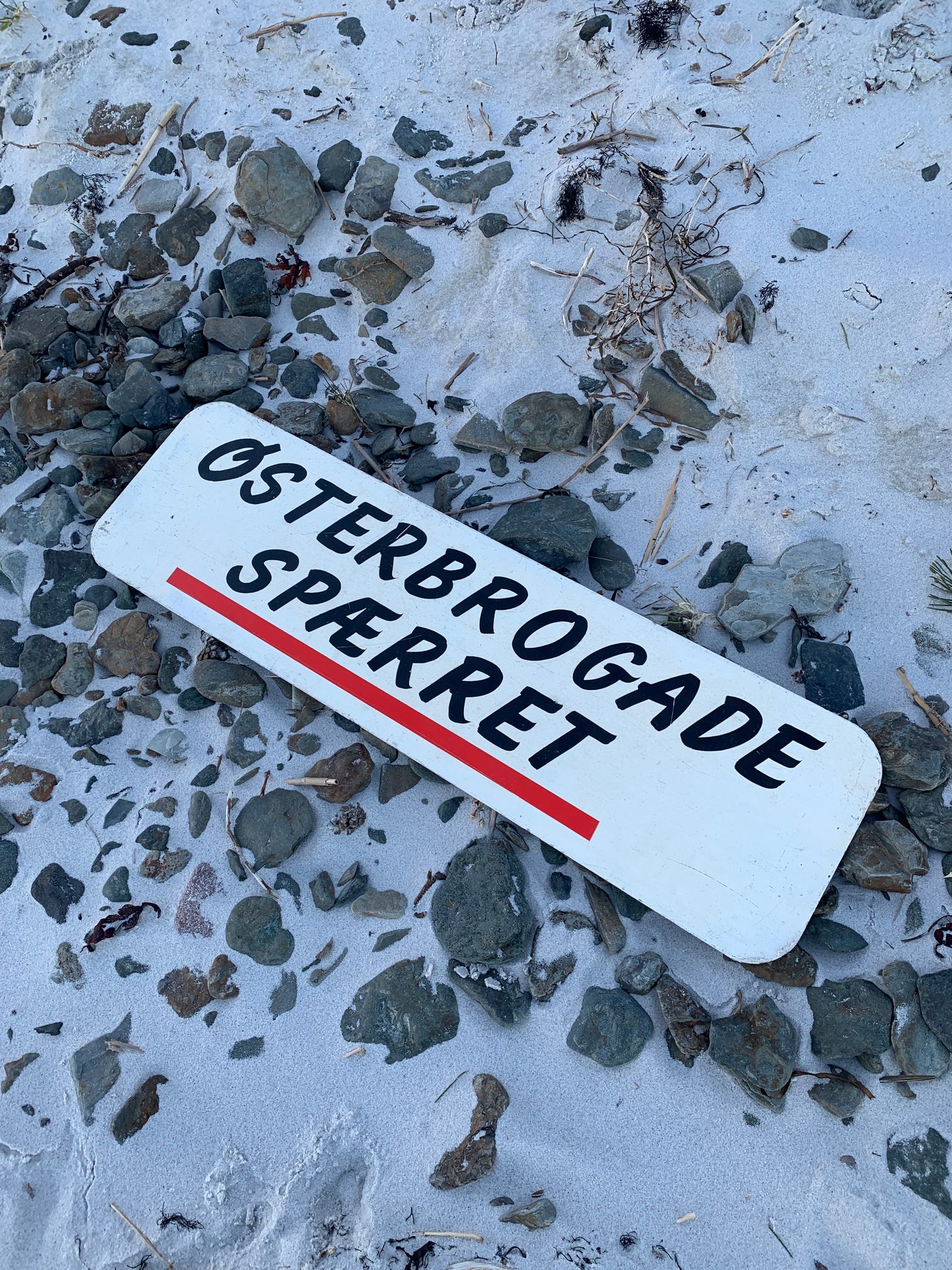 Schild - Østerbrogade geschlossen