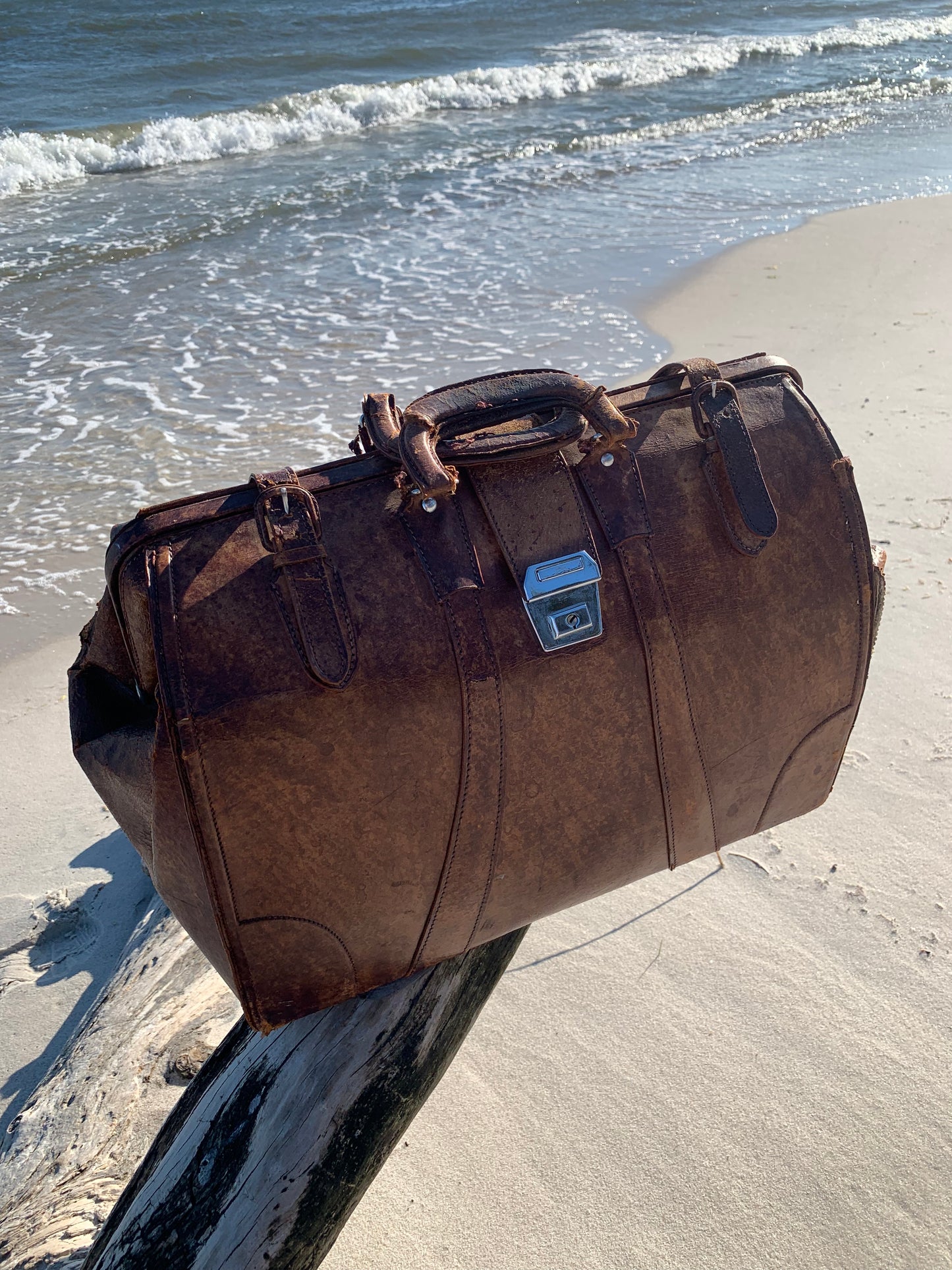 Alte Tasche mit Patina