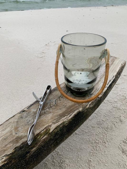 Holmegaard Eiskübel mit Zange und Bodengitter