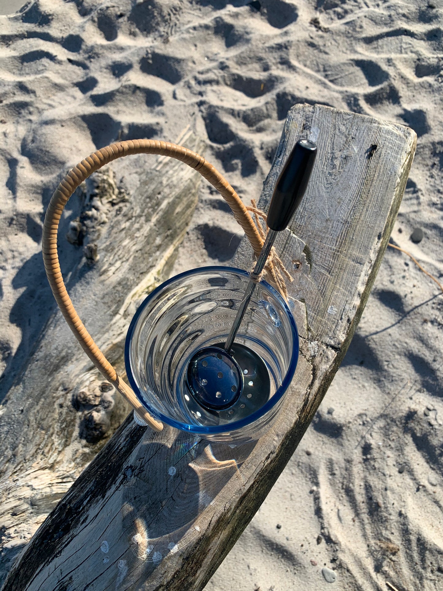 Holmegaard Eiskübel mit Bodengestell und Eisschaufel