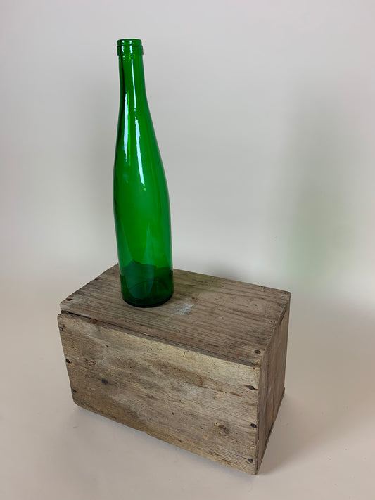 Grüne Glasflasche