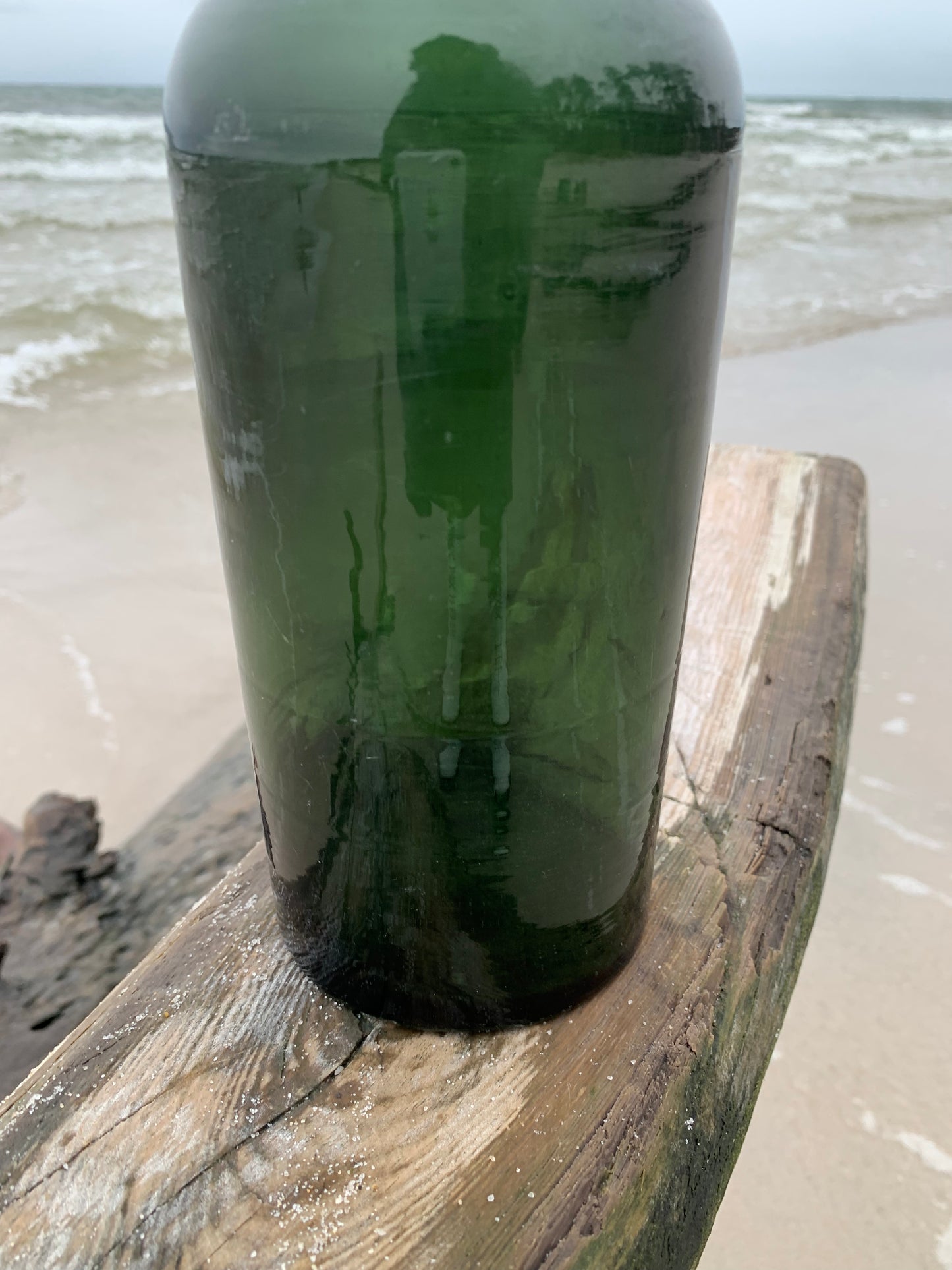 Alte grüne Flasche