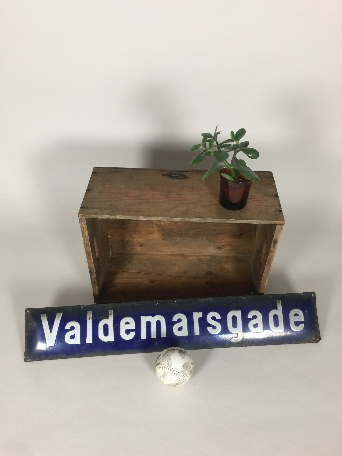 Straßenschild in Emaille von Vesterbro