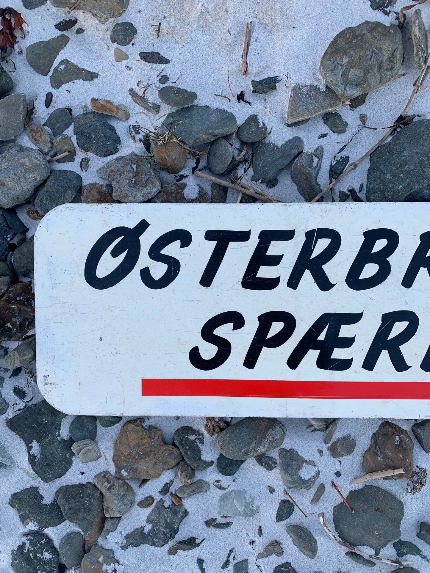 Schild - Østerbrogade geschlossen