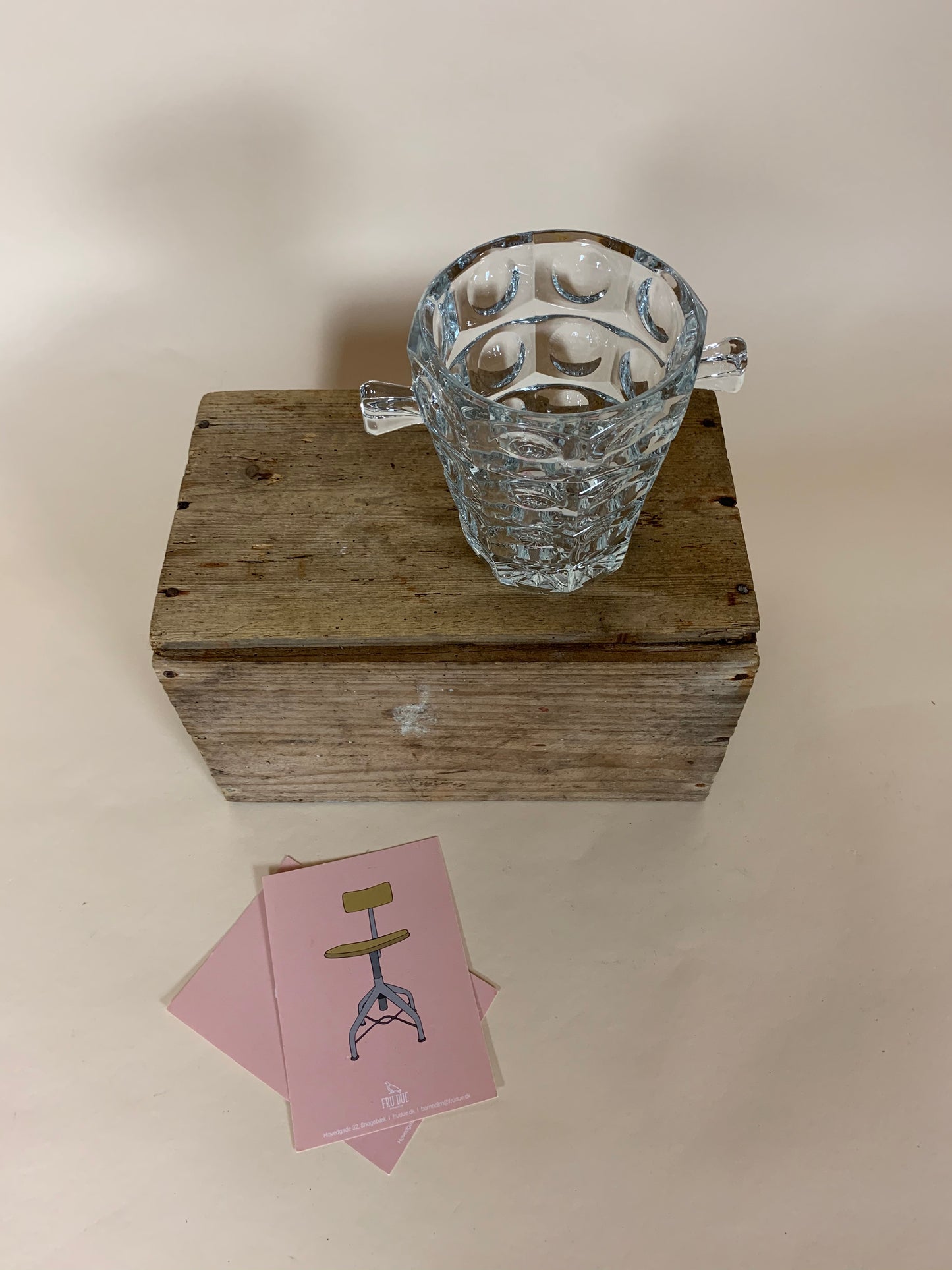 Eiskübel von Holmegaard aus klarem Glas mit Ohren