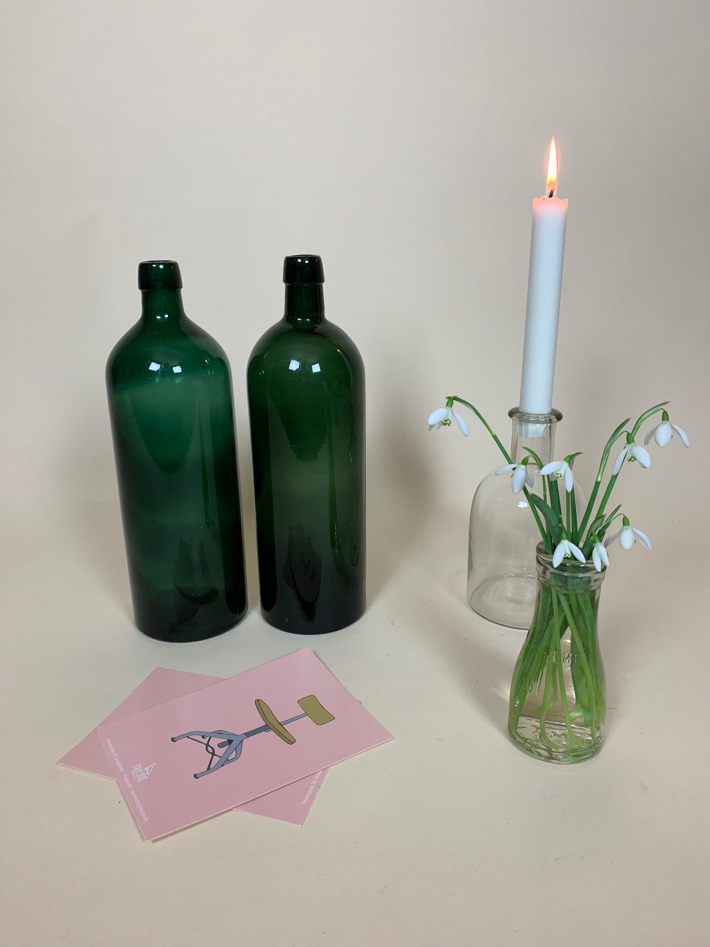 Dekorative grüne Flasche - Der Preis gilt pro STCK.