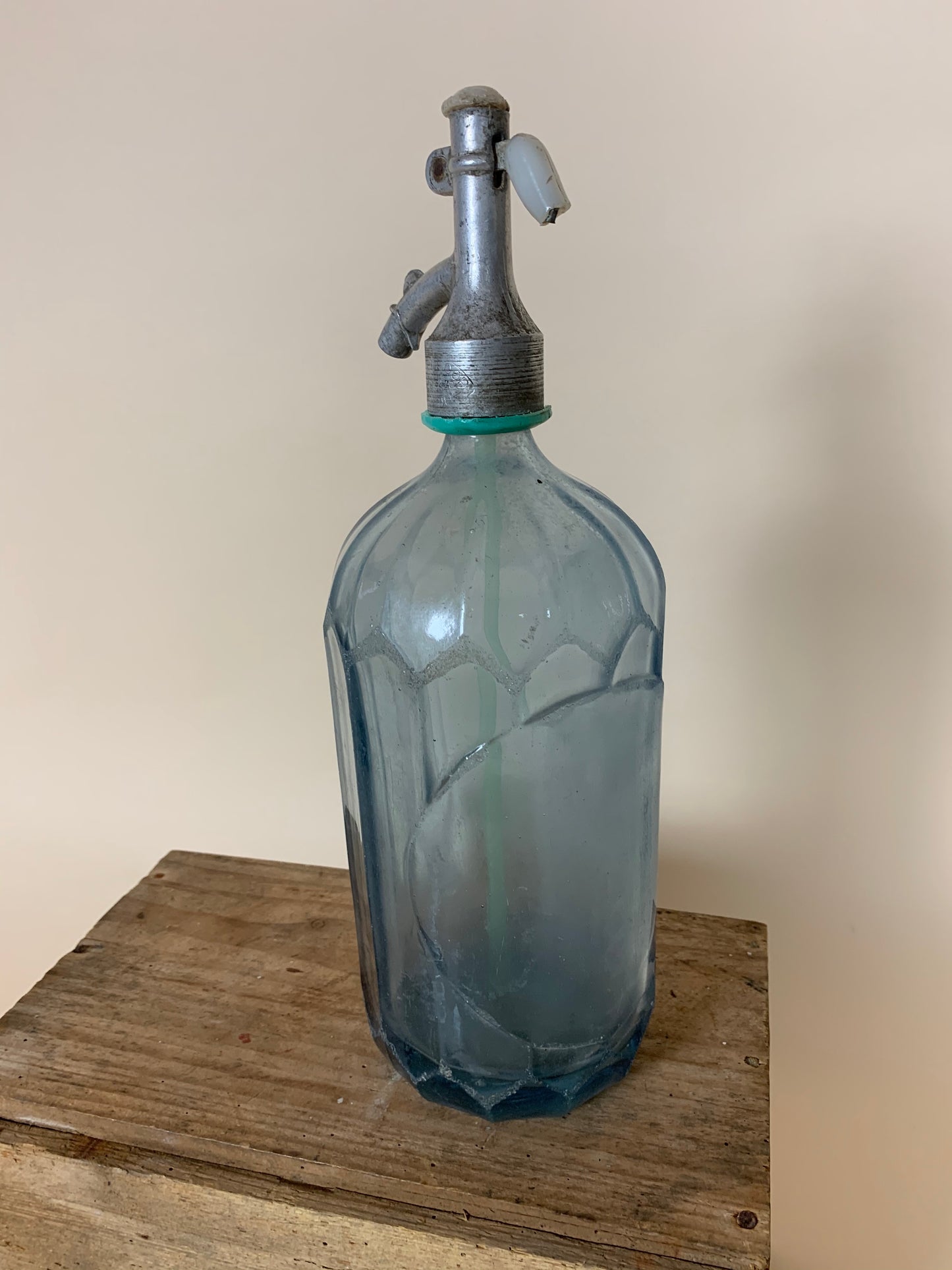 Siphon in Blau - eckiges Modell